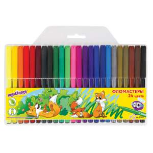 Фломастеры 24цв. ЮНЛАНДИЯ 